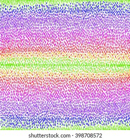 Rainbow vector seamless bright children drawing stroke, fine shading, pencil, stitch, embroidery