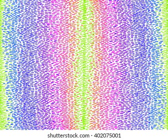 Rainbow vector seamless bright children drawing stroke, fine shading, pencil, stitch, embroidery