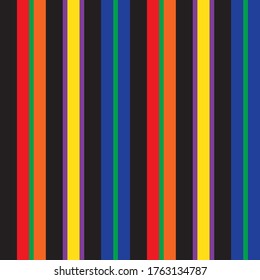 Rainbow vertical striped seamless pattern background suitable for fashion textiles, graphics