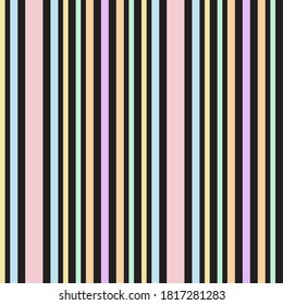 Rainbow vertical striped seamless pattern background suitable for fashion textiles, graphics