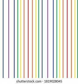 Fondo de patrón de rayas verticales de arco iris sin costura adecuado para textiles de moda, gráficos