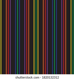 Rainbow vertical striped seamless pattern background suitable for fashion textiles, graphics