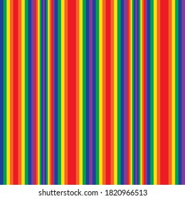 Rainbow vertical striped seamless pattern background suitable for fashion textiles, graphics