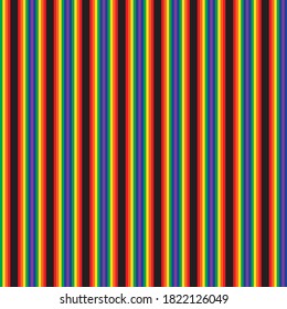 Rainbow vertical striped seamless pattern background suitable for fashion textiles, graphics