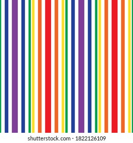 Rainbow vertical striped seamless pattern background suitable for fashion textiles, graphics