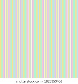Rainbow vertical striped seamless pattern background suitable for fashion textiles, graphics