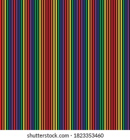 Rainbow vertical striped seamless pattern background suitable for fashion textiles, graphics