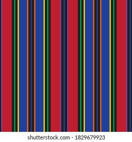 Rainbow vertical striped seamless pattern background suitable for fashion textiles, graphics