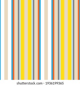 Rainbow vertical striped seamless pattern background suitable for fashion textiles, graphics