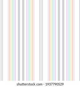 Rainbow vertical striped seamless pattern background suitable for fashion textiles, graphics