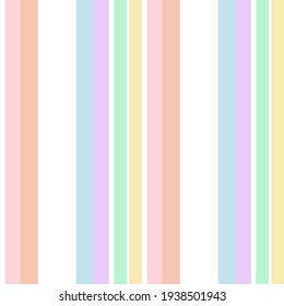 Rainbow vertical striped seamless pattern background suitable for fashion textiles, graphics