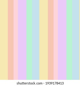 Rainbow vertical striped seamless pattern background suitable for fashion textiles, graphics