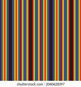 Rainbow vertical striped seamless pattern background suitable for fashion textiles, graphics