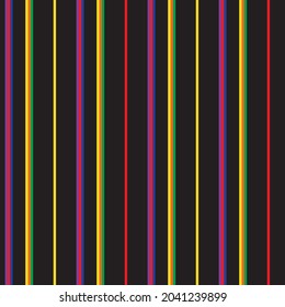 Rainbow vertical striped seamless pattern background suitable for fashion textiles, graphics