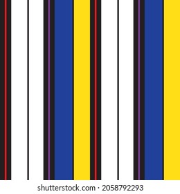 Rainbow vertical striped seamless pattern background suitable for fashion textiles, graphics