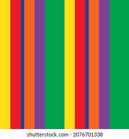 Rainbow vertical striped seamless pattern background suitable for fashion textiles, graphics