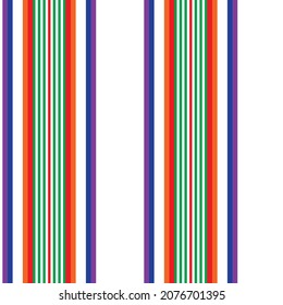 Rainbow vertical striped seamless pattern background suitable for fashion textiles, graphics