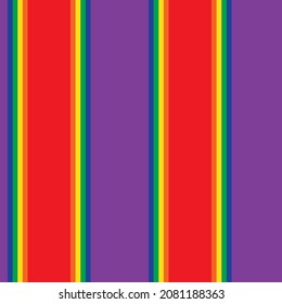 Rainbow vertical striped seamless pattern background suitable for fashion textiles, graphics