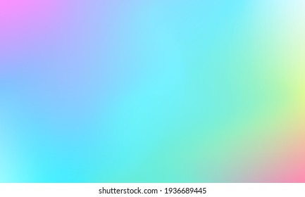 Rainbow vignette abstract background. Watercolor empty background. White, pink, blue blurred texture. Iridescent blurred background. Modern Gradient Blur Abstract.