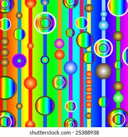 Rainbow  vintage background (vector)