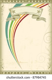 Rainbow vintage. A new background for a poster.