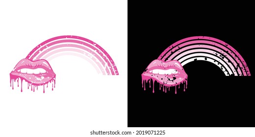 Rainbow Vintage Retro Vector Illustration