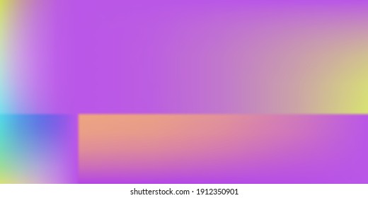 Rainbow Violet Bright Office Background. Yellow Pink Neon Smooth Surface Backdrop. Pastel Green Vivid Gradient Mesh Screens Illustration. Blank Empty Purple Smooth Watercolor Colorful Surface.