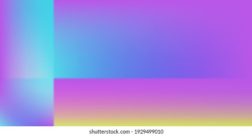 Fondo de la Oficina Brillante Violeta Arcoiris. Neon Pastel Pink Suave Superficie de Colorido Color Agua. Fondo de diseño amarillo verde vivo y moderno. Ilustración de pantallas de malla de gradiente púrpura vacías en blanco.