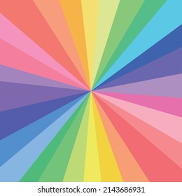 rainbow vivid color sunburst background