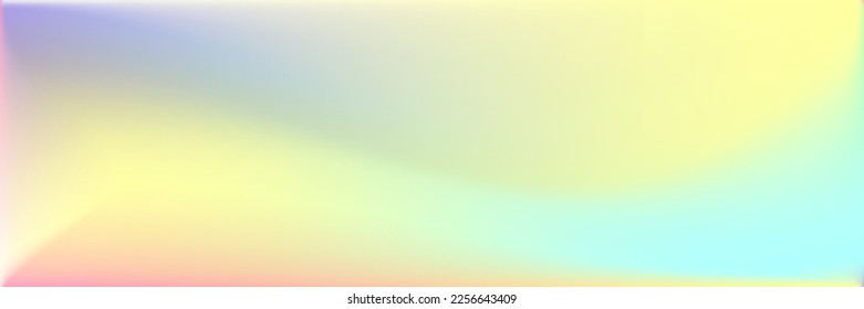 Fondo de degradado de la puesta de sol nítida del arcoiris Vivid Pastel. Fondo brillante de color ondulado con cielo. Malla de gradiente dinámico de luz fluida del amanecer del agua. Curva Multicolor Líquido Vibrante Superficie Suave.