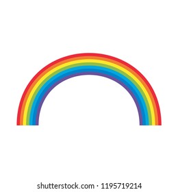 rainbow vivid reminder. vector