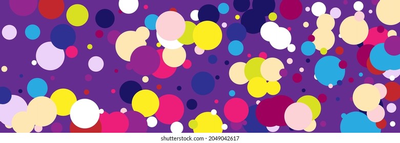 Rainbow Vivid Violet Multicolor Kids Print. Beige Yellow Purple Play Indigo Red Background. Bright Children Vibrant Pink Dark Background. Blue Circles Color White Pastel Green Composition.