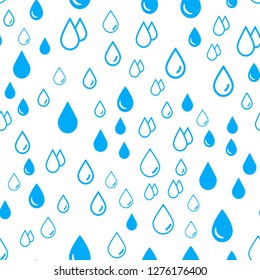 Rainbow Water Drops Seamless vector EPS 10 pattern