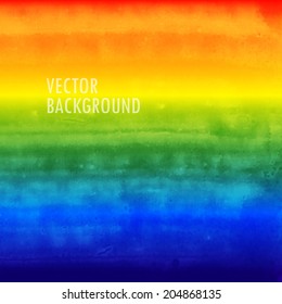 rainbow watercolor background. brushed ink texture. Abstract background for your design