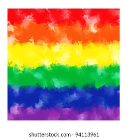 Rainbow watercolor background. EPS10 vector illustration