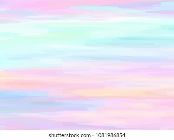 Rainbow Watercolor Vector Background.