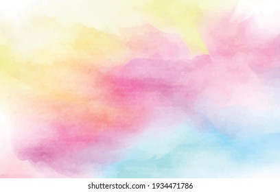 rainbow watercolor vector texture background