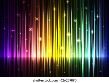 rainbow wave abstract background, digital technology sound backdrop, music wave, sound wave, vector illustration