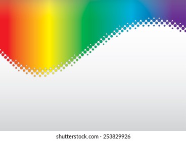 Rainbow wave background
