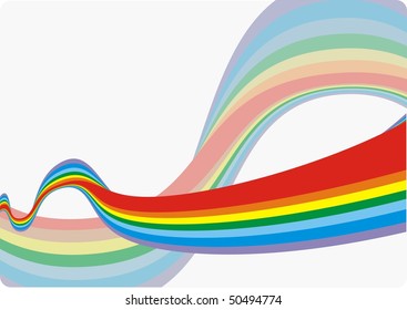 rainbow wave background