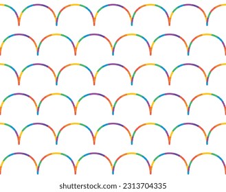 Fondo del Orgullo LGBT, sobre color blanco, ilustración vectorial.