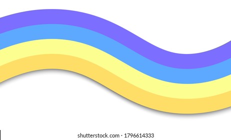 rainbow wave color wave abstract background vector illustration best for background, poster and banner design
