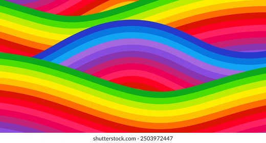 Ola de arco iris colorido para el fondo del Anuncio, raya del arco iris para el Fondo de pantalla, telón de fondo del arco iris