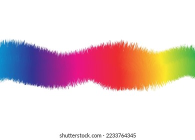 Fondo de piel de la ola arcoiris. Ilustración vectorial.