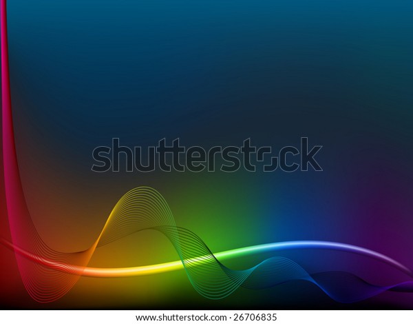 Rainbow  wave\
lines