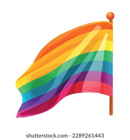 Rainbow wave symbolizes freedom and community identity