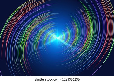 Rainbow waveform abstract vector background