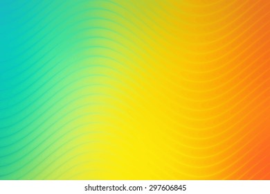 Rainbow waves. abstract vector illustration
