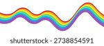 rainbow wavy color lines illustration
