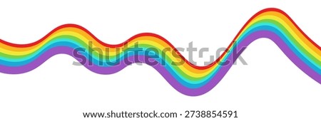 rainbow wavy color lines illustration